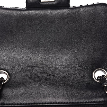 Chanel Lambskin Embroidered Mini Flap Black 11 of 12