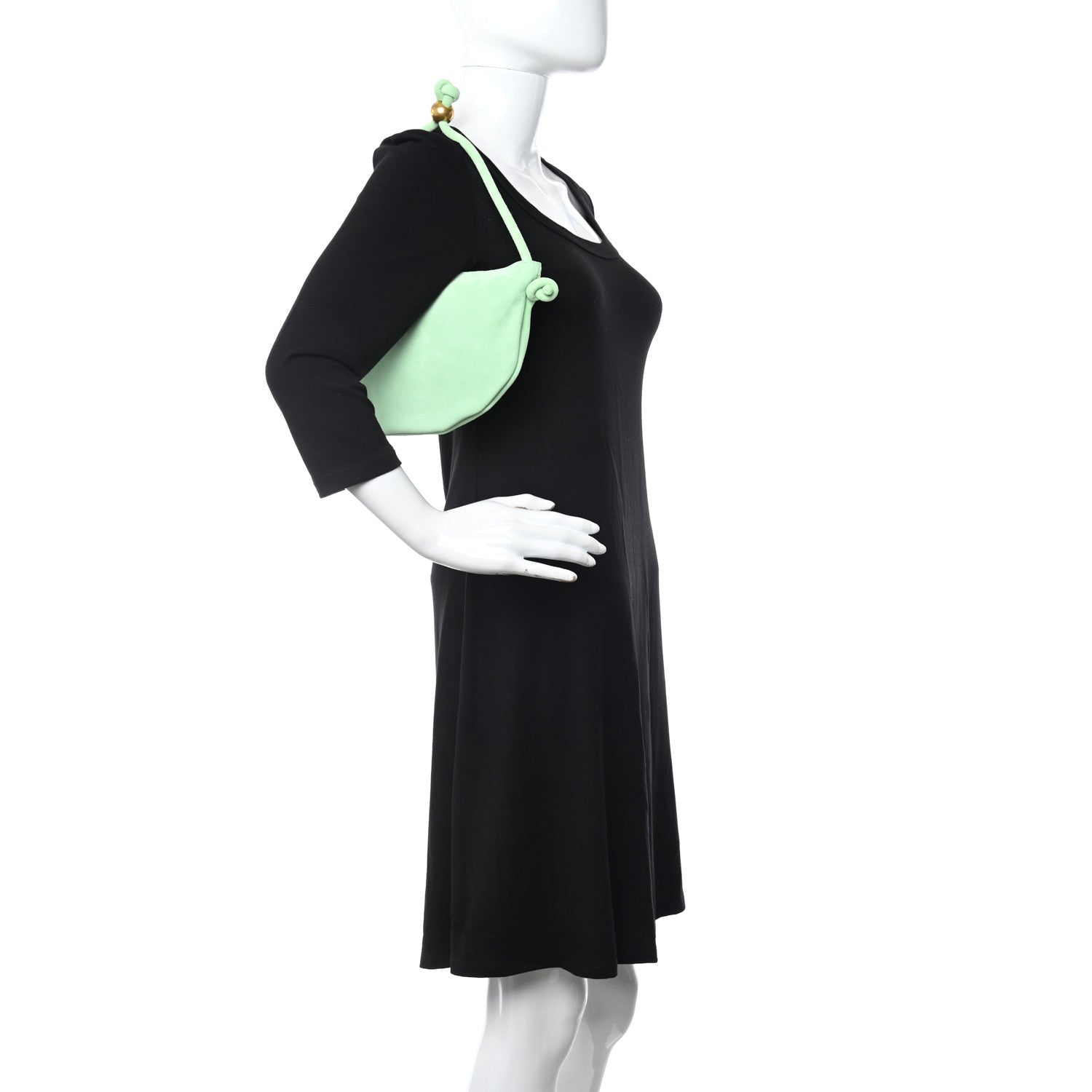 Bottega Veneta BOTTEGA Suede Small Turn Wasabi 2 of 7