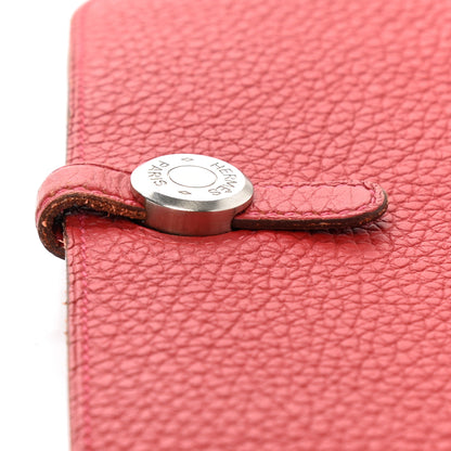 Hermes Togo Dogon Duo Wallet Rouge Casaque 9 of 11