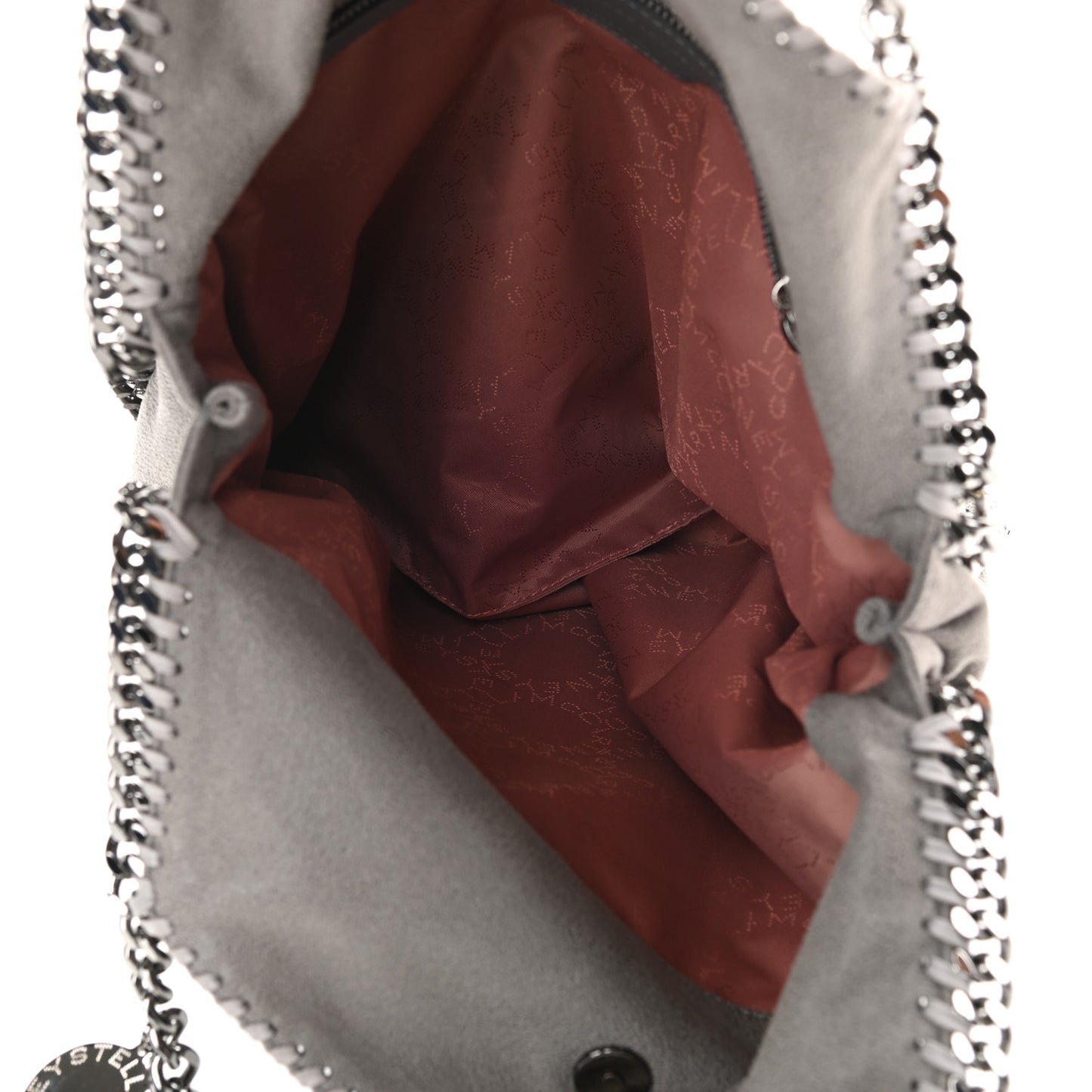 Shaggy Deer Small Falabella Tote Light Grey
