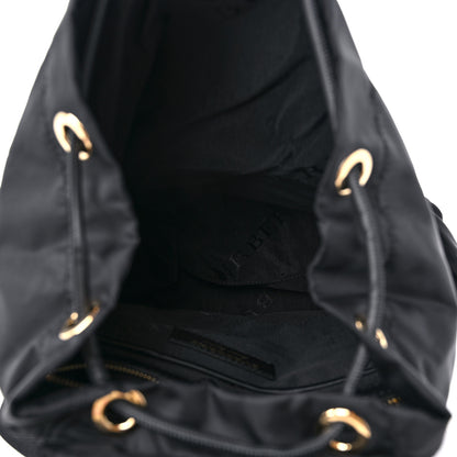 Burberry Nylon Medium Rucksack Runway Backpack Black Gold 5 of 9