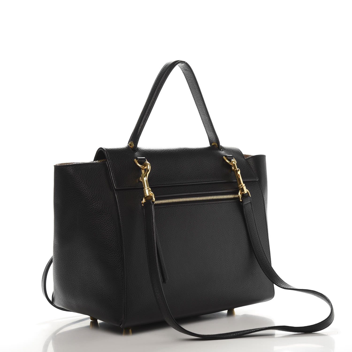 Celine Drummed Calfskin Mini Belt Bag Black 3 of 11