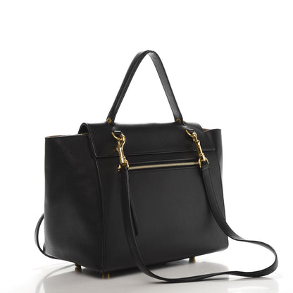 Celine Drummed Calfskin Mini Belt Bag Black 3 of 11