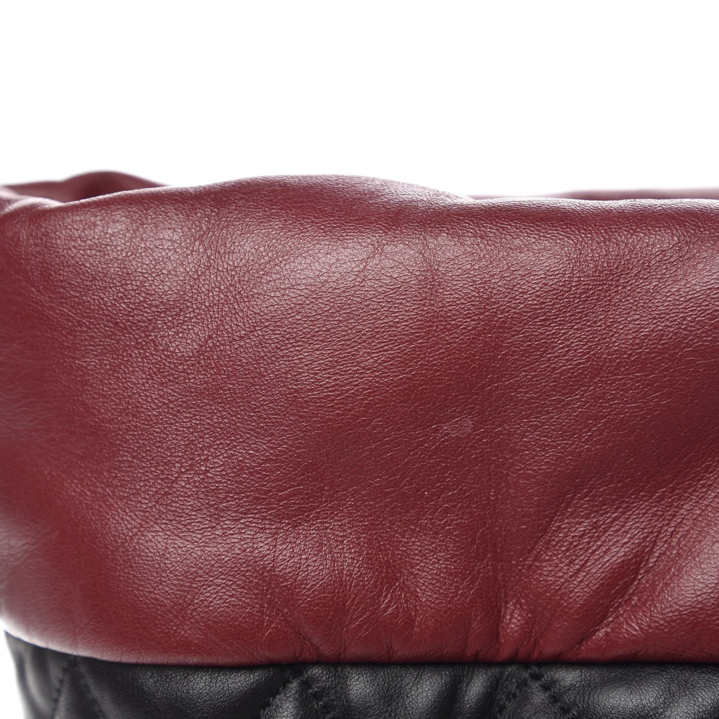 Lambskin Quilted Large Coco Cocoon Reversible Tote Black