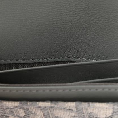 Christian Dior Oblique Saddle Card Holder Gray 7 of 8