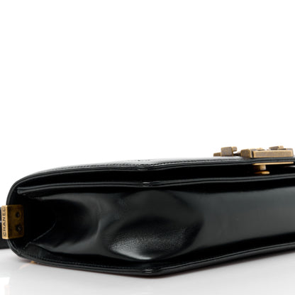 Chanel Glazed Calfskin Medium Boy Flap Black 9 of 11
