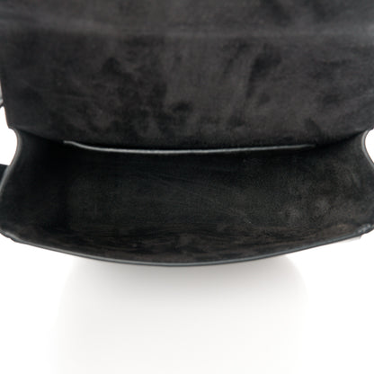 Celine Smooth Calfskin Cuir Triomphe Folco Crossbody Bag Black 5 of 12