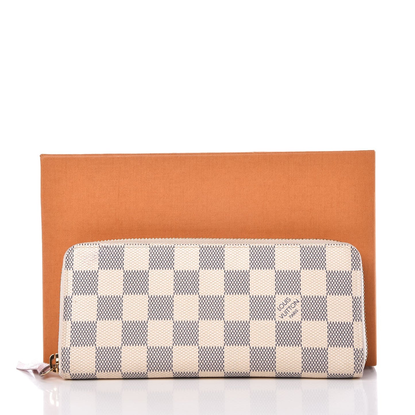 Damier Azur Clemence Wallet Rose Ballerine