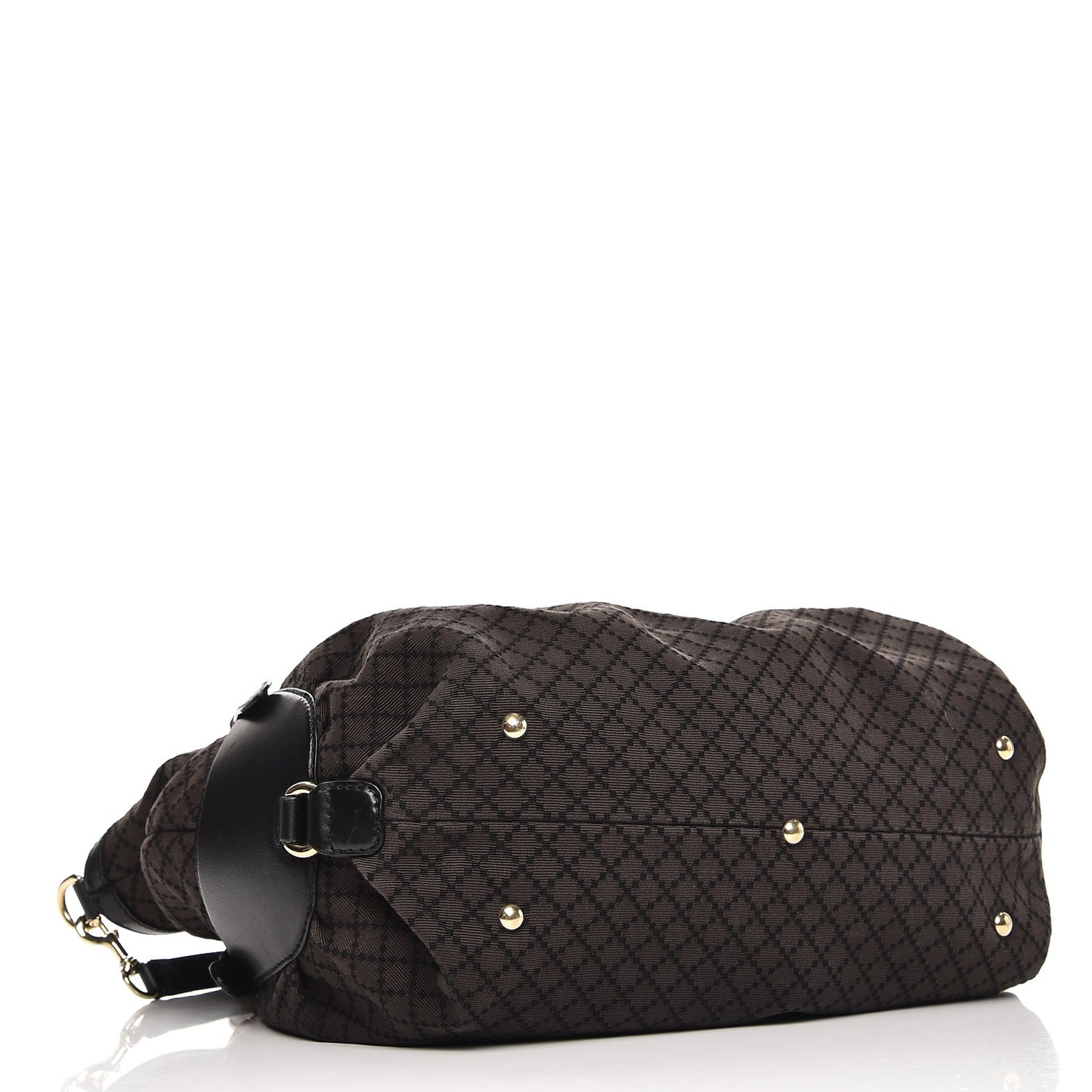 Diamante Bridle Tote Dark Brown