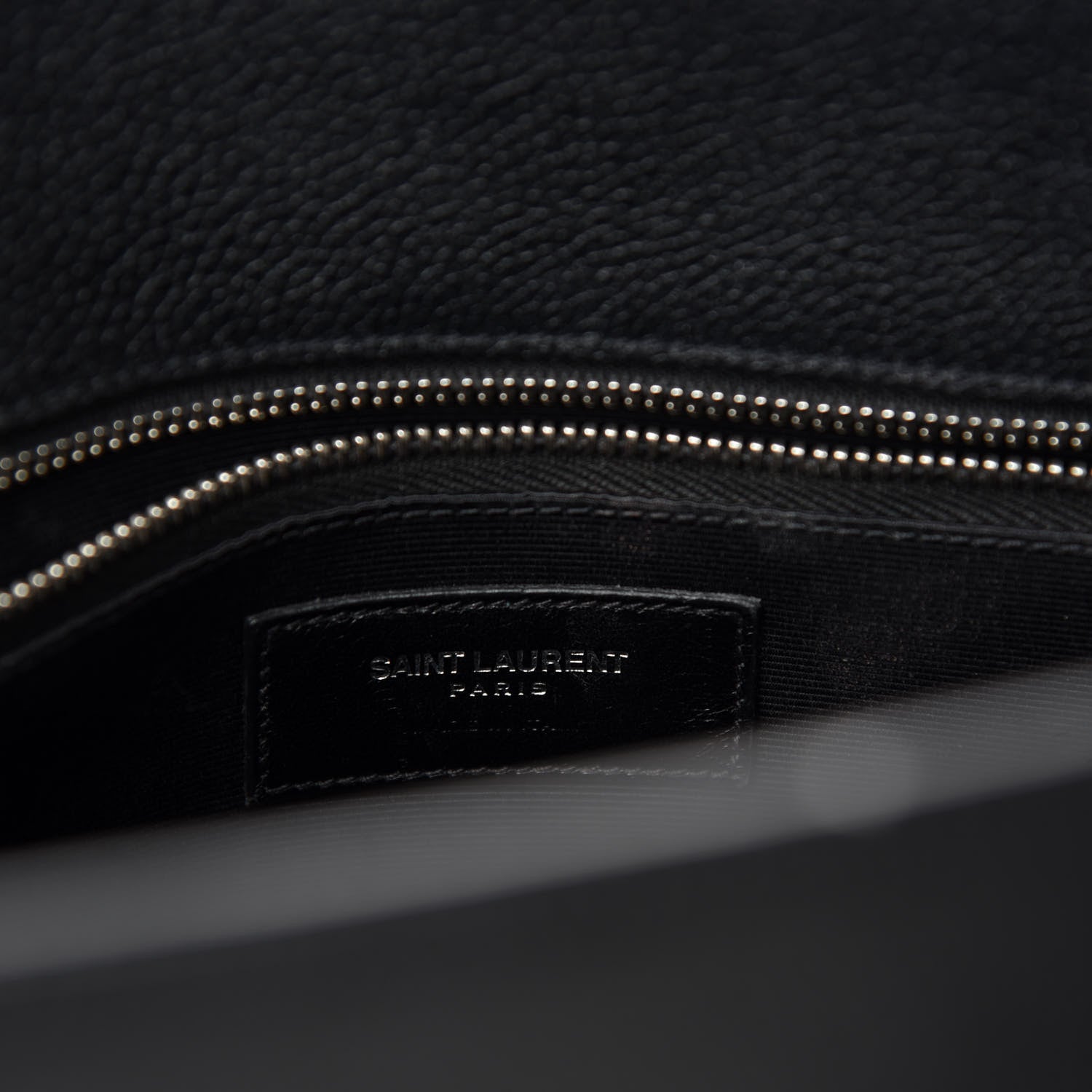 Saint Laurent Grained Calfskin Small Sac De Jour Black 11 of 13