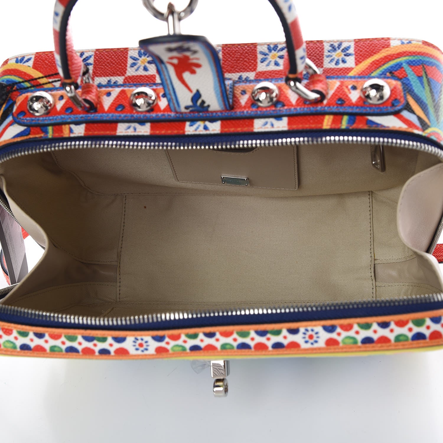 Dolce & Gabbana Dauphine Majolica Printed Box Bag Multicolor 5 of 8