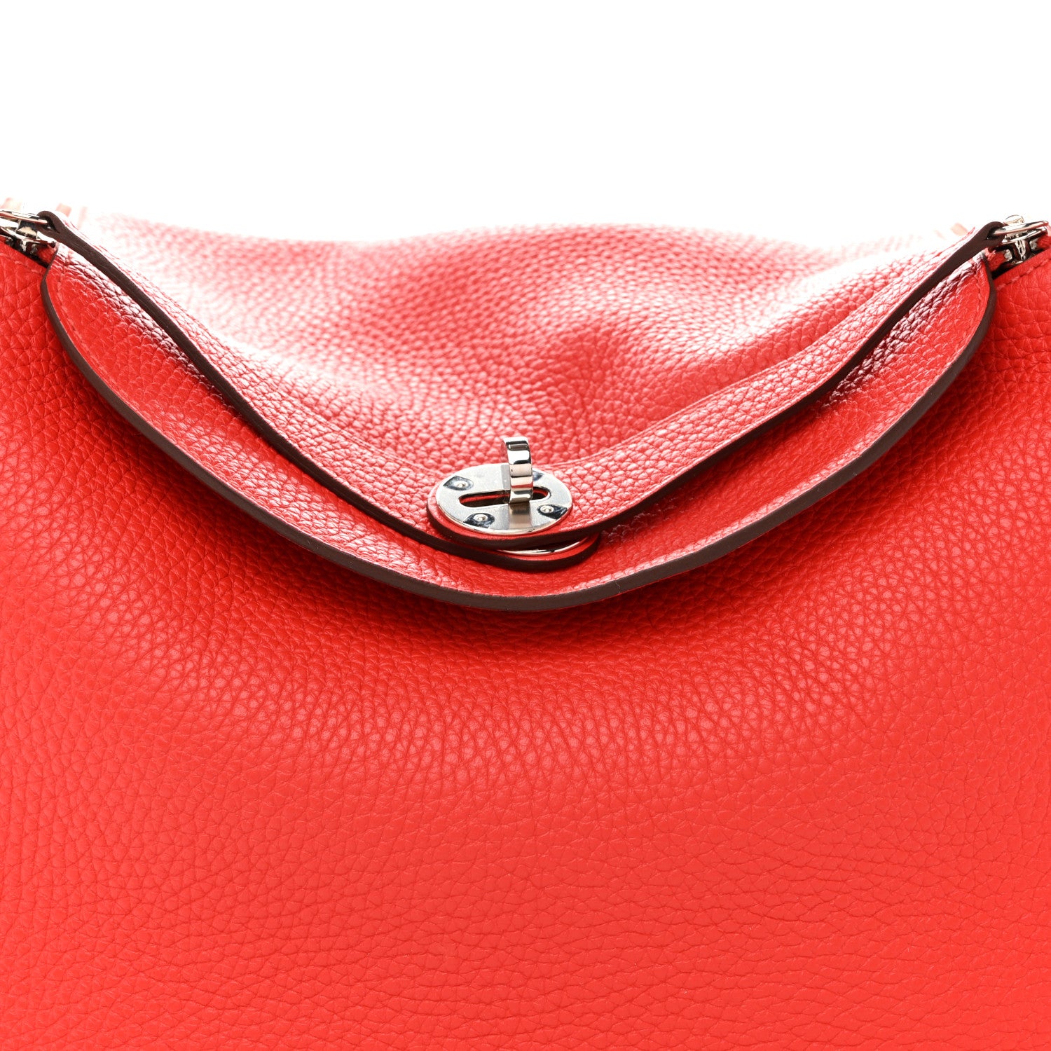 Hermes Taurillon Clemence Lindy 30 Rouge Tomate 8 of 10