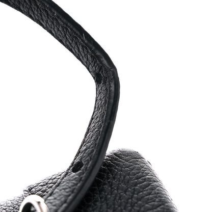 Louis Vuitton Calfskin Lockme Mini Backpack Black 13 of 14