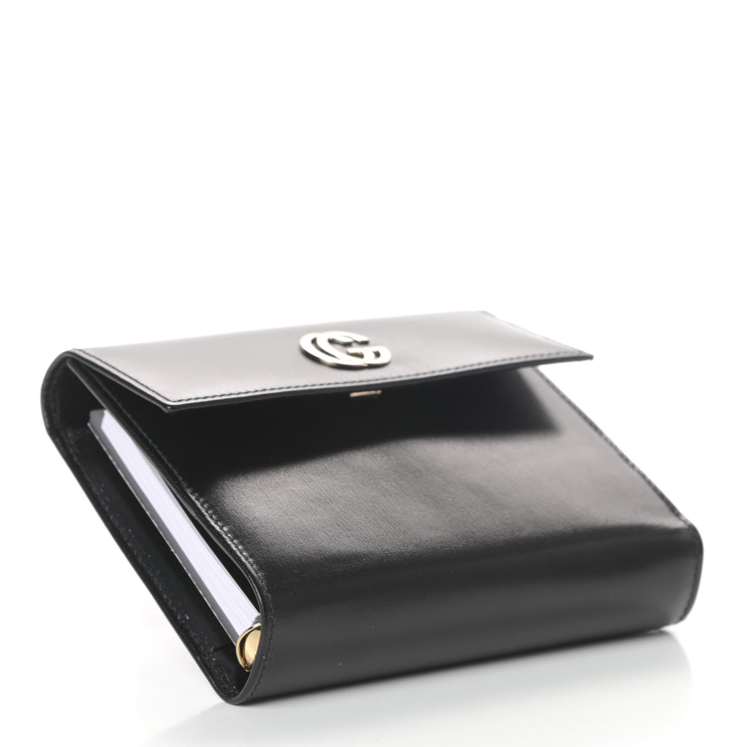 Gucci Calfskin Small Ring Agenda Black 4 of 7