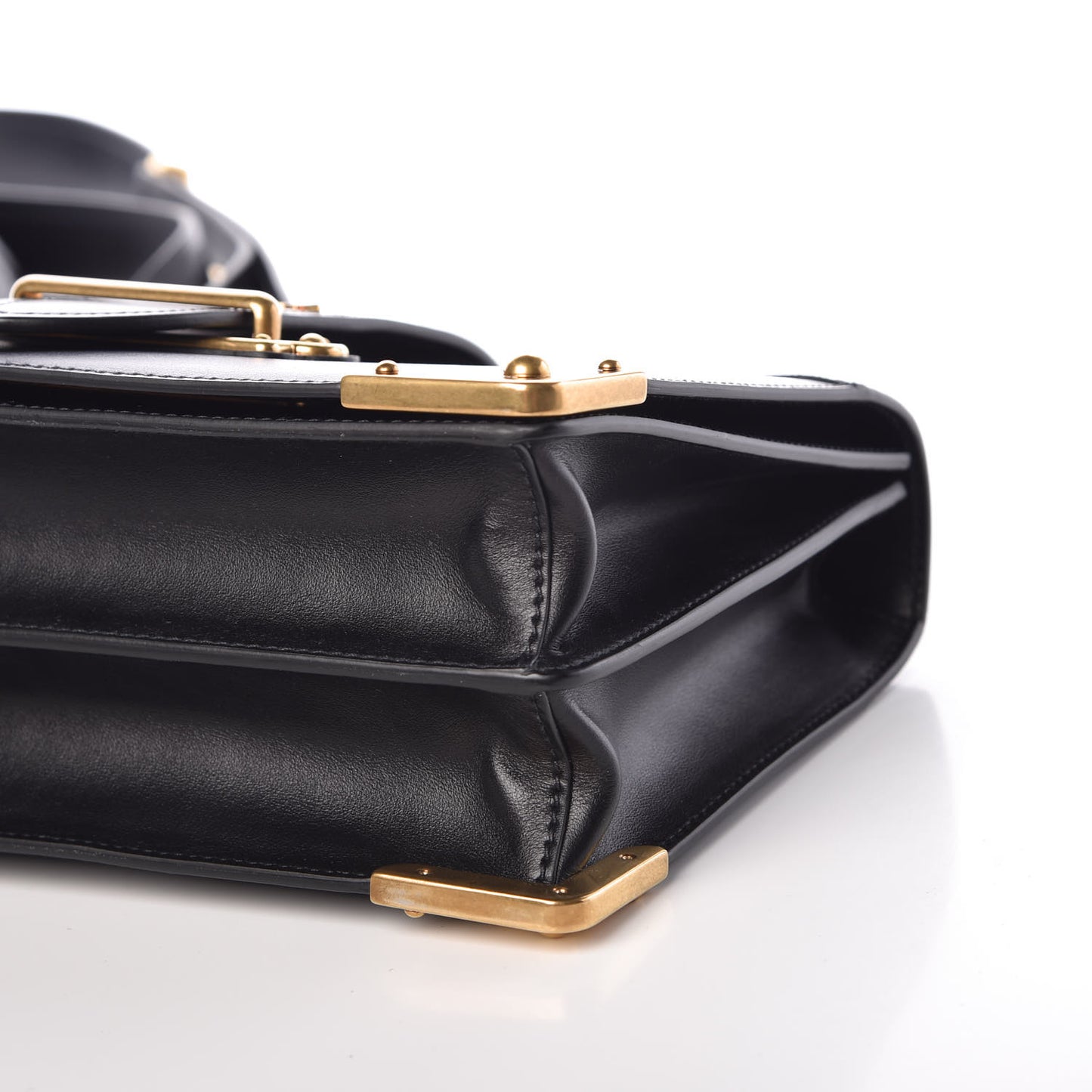 City Calf Saffiano Large Cahier Bag Black