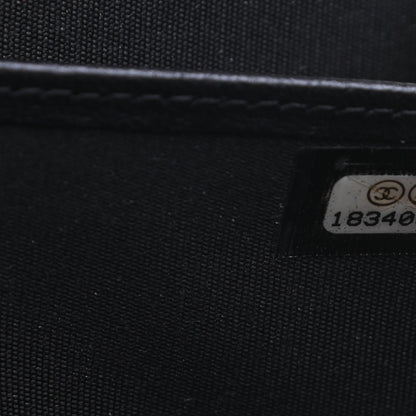Chanel Lambskin Quilted Boy Zip Around Wallet Black 8 of 9