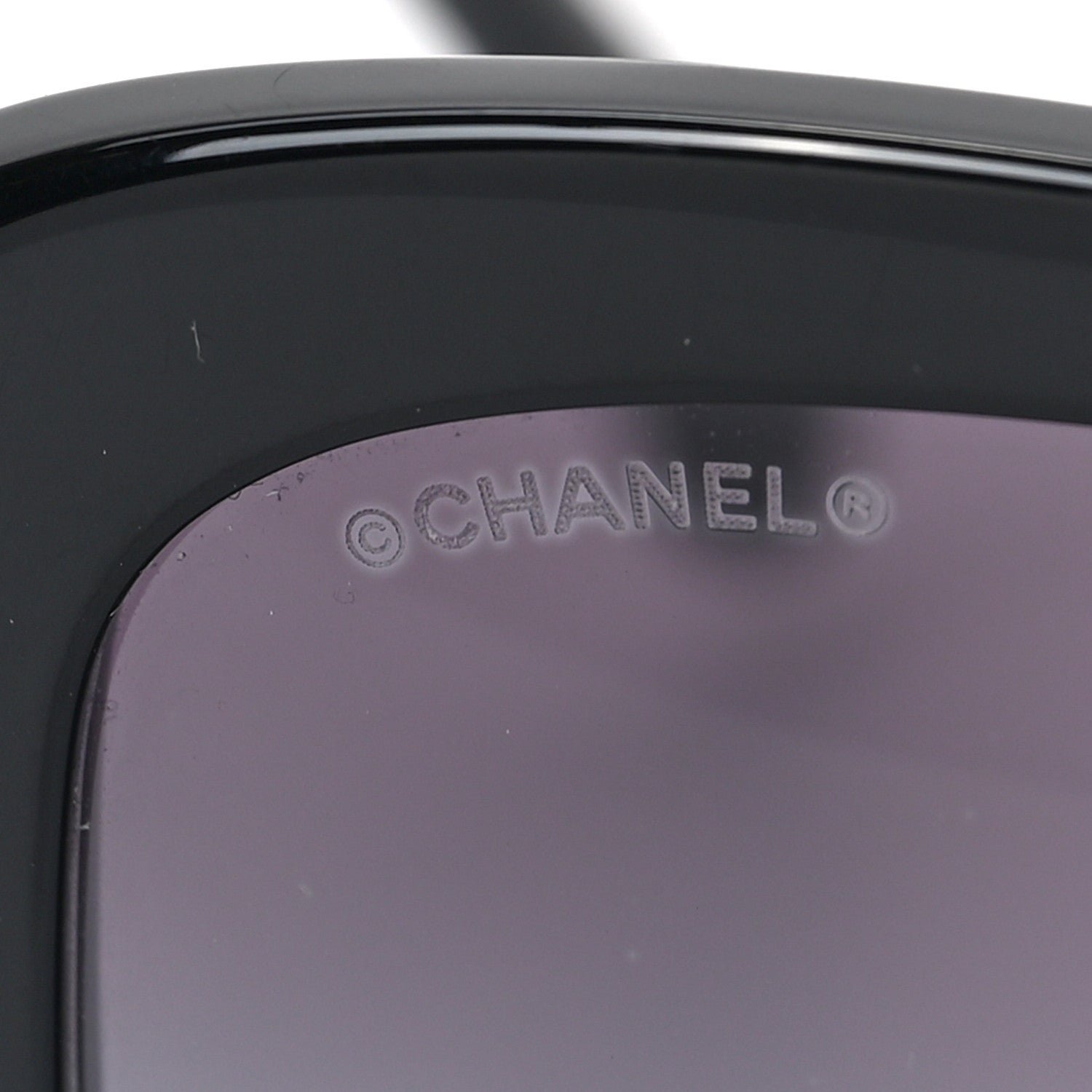 Chanel Acetate Rectangle CC Sunglasses 5468-B Black 5 of 7