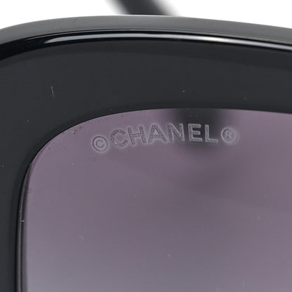 Chanel Acetate Rectangle CC Sunglasses 5468-B Black 5 of 7