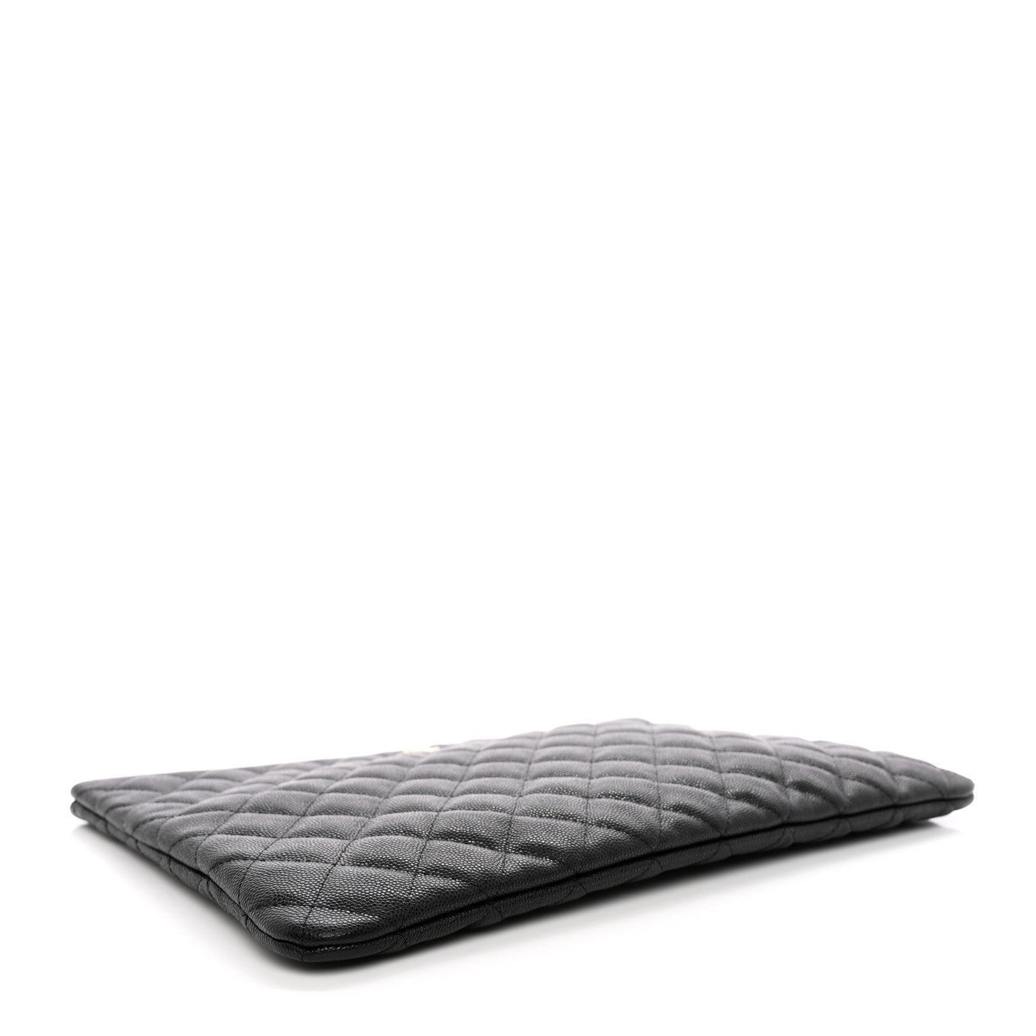 Chanel Caviar Quilted Large Cosmetic Case Black 6 of 7