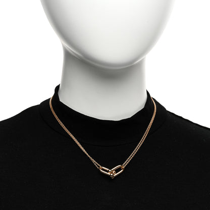 Tiffany 18K Rose Gold HardWear Double Link Pendant Necklace 2 of 4