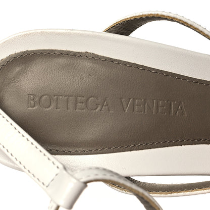 Bottega Veneta Lambskin Stretch Multi Strap 90mm Sandals 37 Optic White 5 of 7