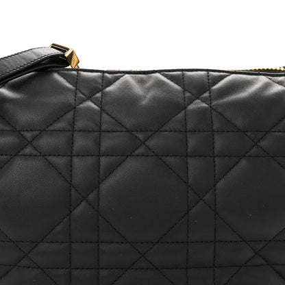 Christian Dior Lambskin Cannage Medium Dior Vibe Hobo Bag Black 8 of 12