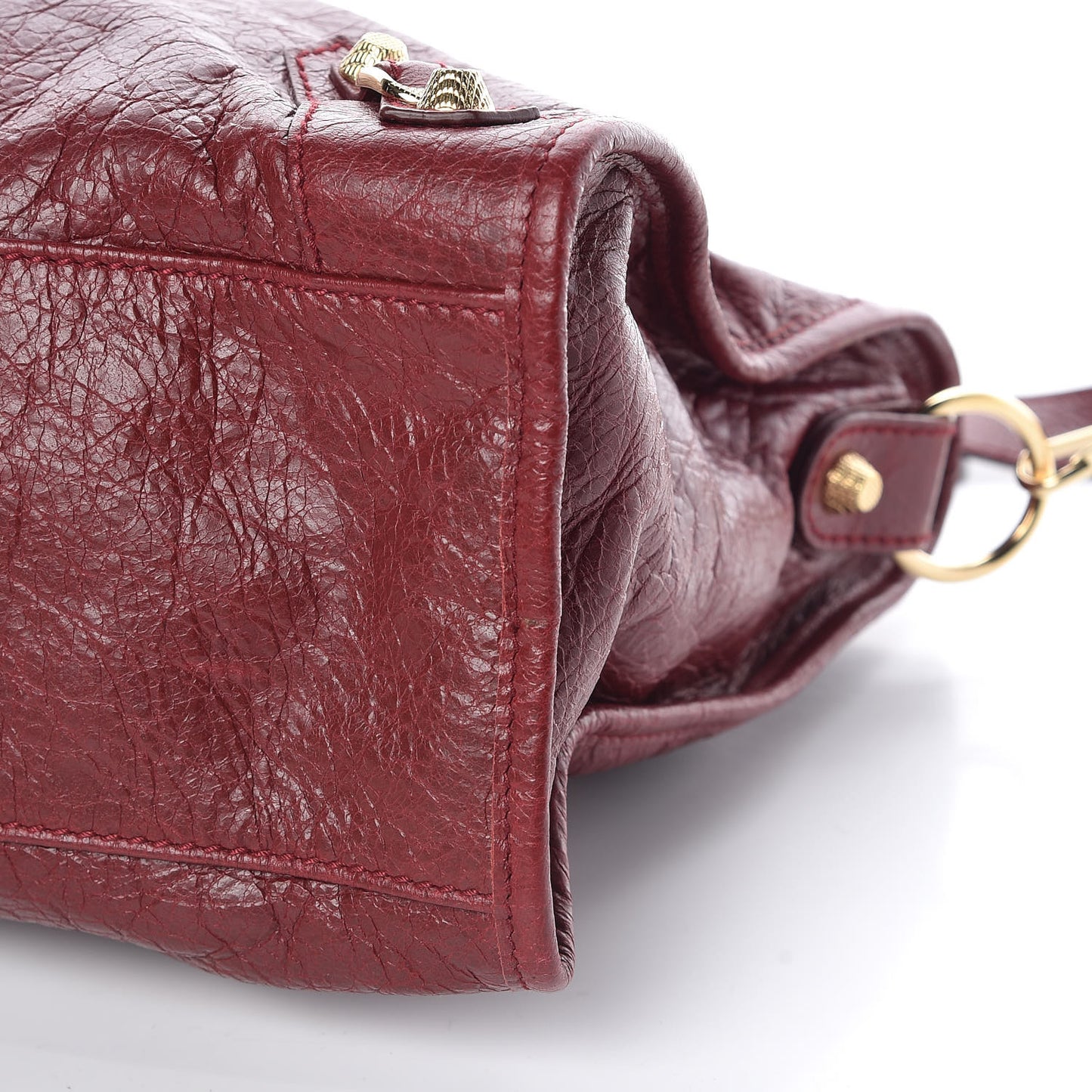 Agneau Giant 12 Gold Hardware City Rouge Cerise