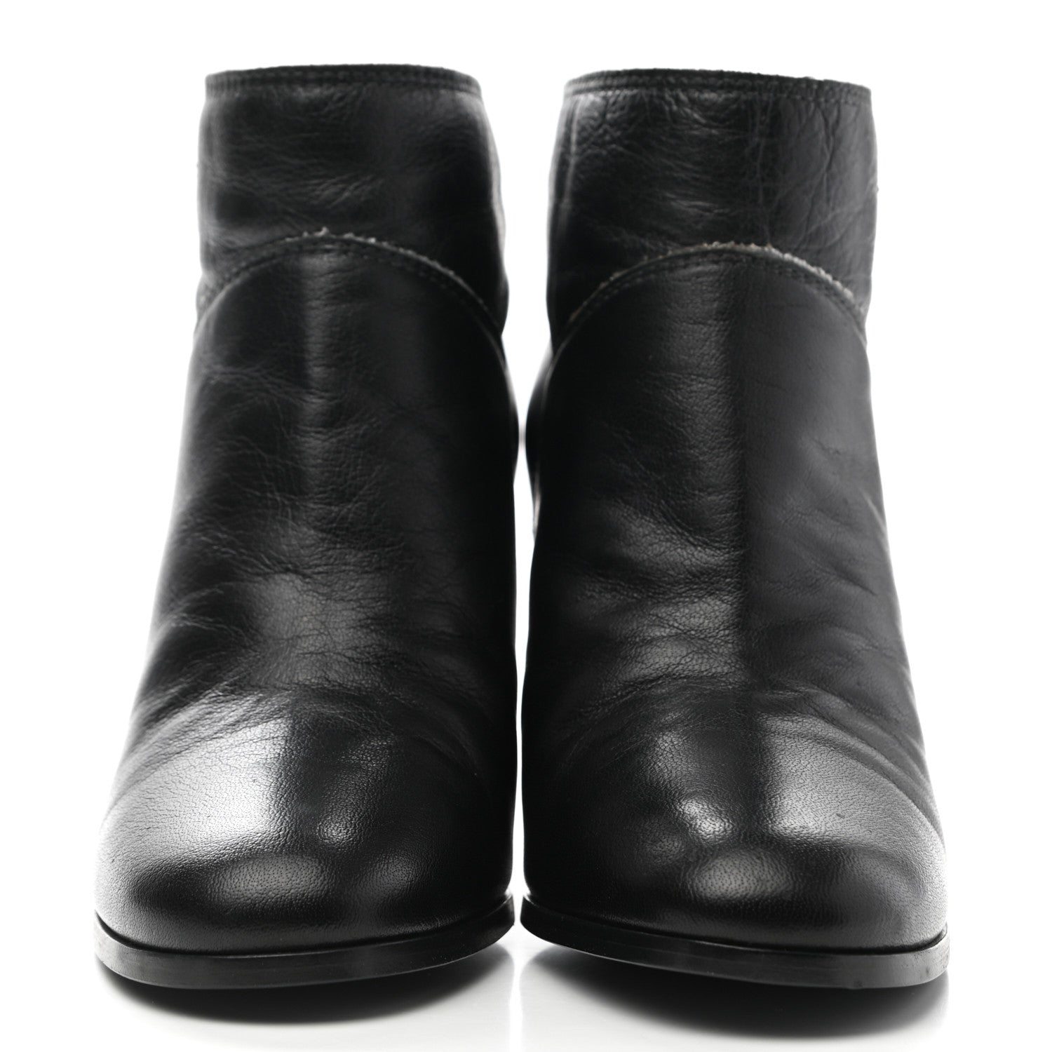 Chanel CC Ankle Boots 38 Black 2 of 12
