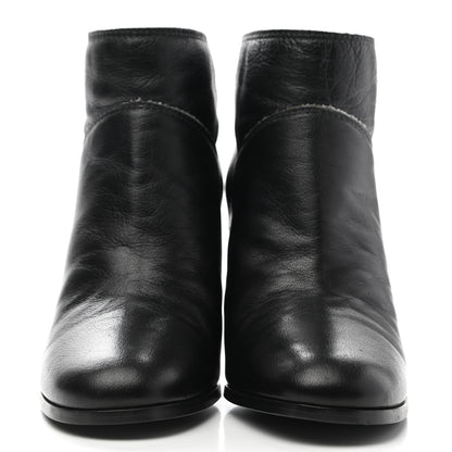 Chanel CC Ankle Boots 38 Black 2 of 12