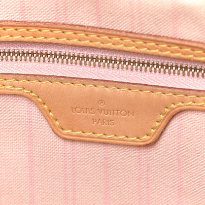 Louis Vuitton Damier Azur Delightful MM Rose Ballerine 6 of 14