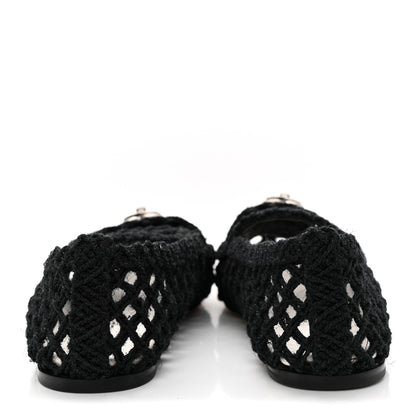 Chanel Cord Braided CC Mocassin Loafers 38.5 Black 5 of 12