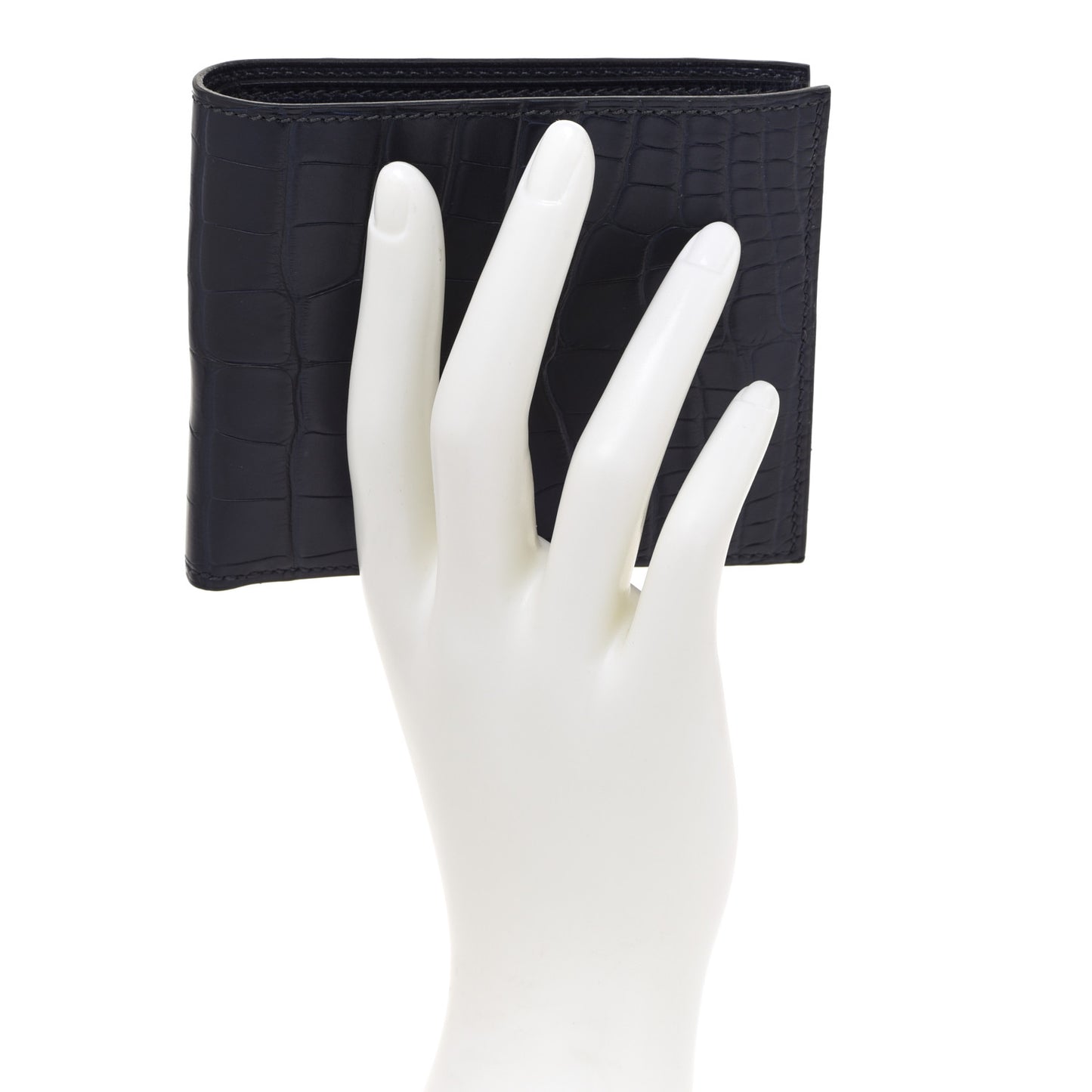 Matte Alligator Colorblock MC2 Copernic Compact Wallet Bleu Encre Bleu Electrique