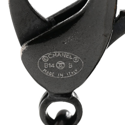 Chanel Pearl CC Beaded Long Necklace Black White 6 of 7