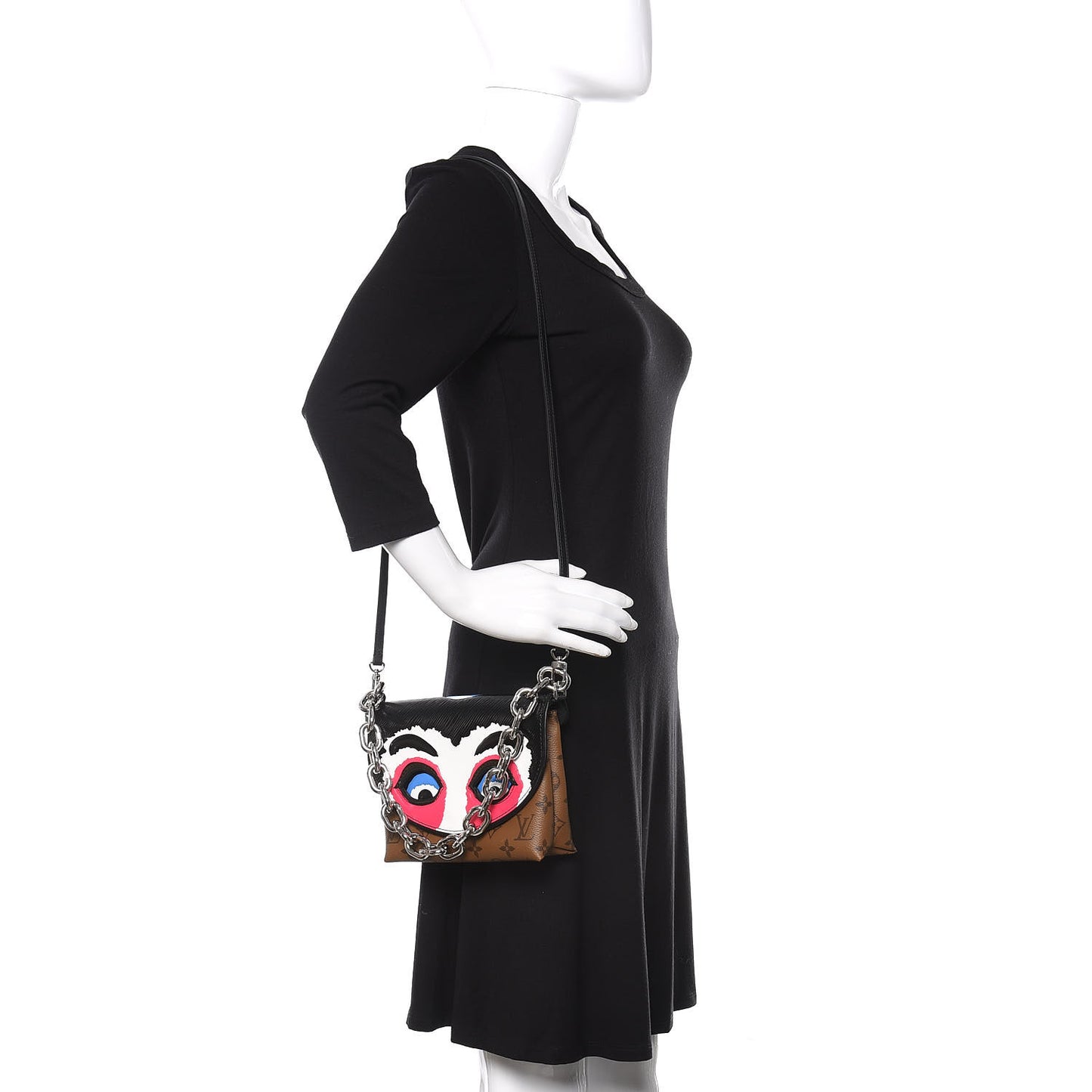 Reverse Monogram Kabuki Pochette Black