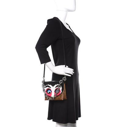 Louis Vuitton Reverse Monogram Kabuki Pochette Black 2 of 9