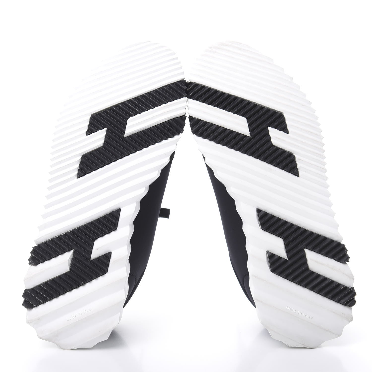 Hermes Technical Jersey Suede Goatskin Bouncing Sneakers 37 Black White 5 of 8