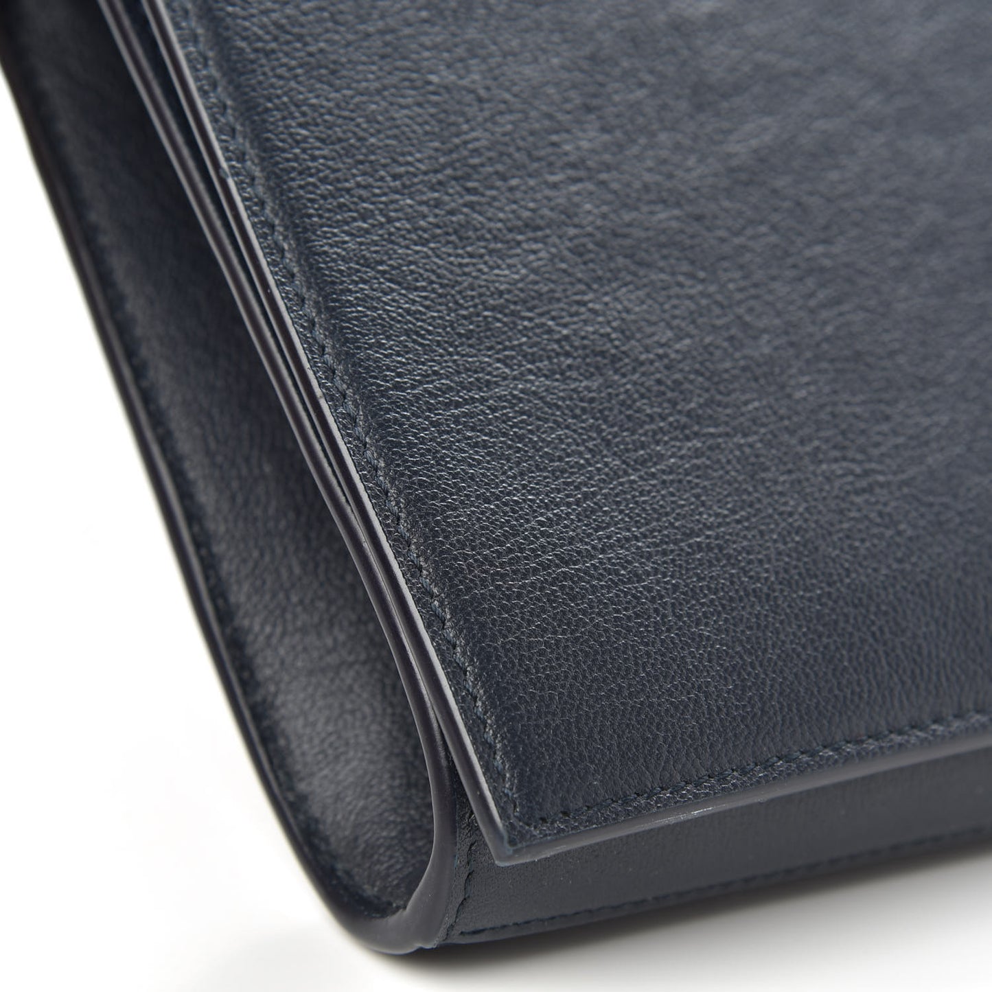 Calfskin Monogram Large Belle De Jour Clutch Navy