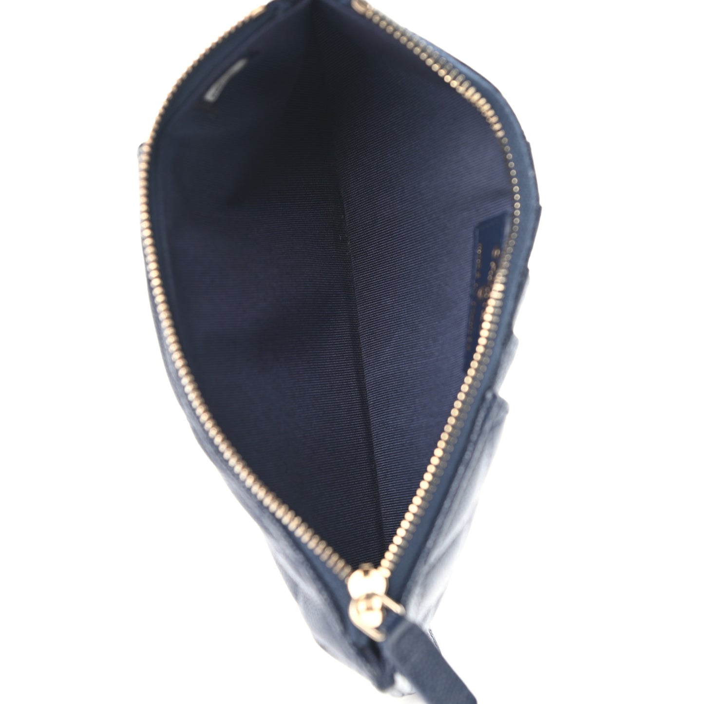 Caviar Quilted Classic iPhone Pouch Navy