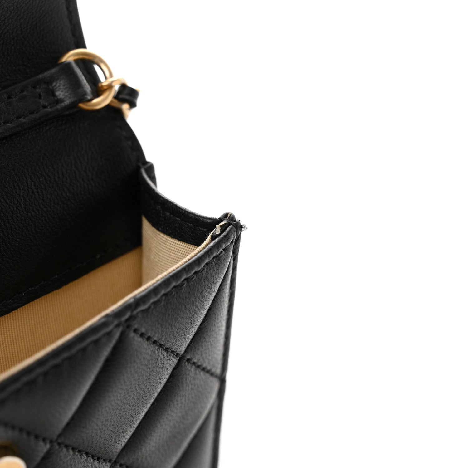 Chanel Lambskin Quilted Pearl Crush Clutch With Chain Black 14 of 15