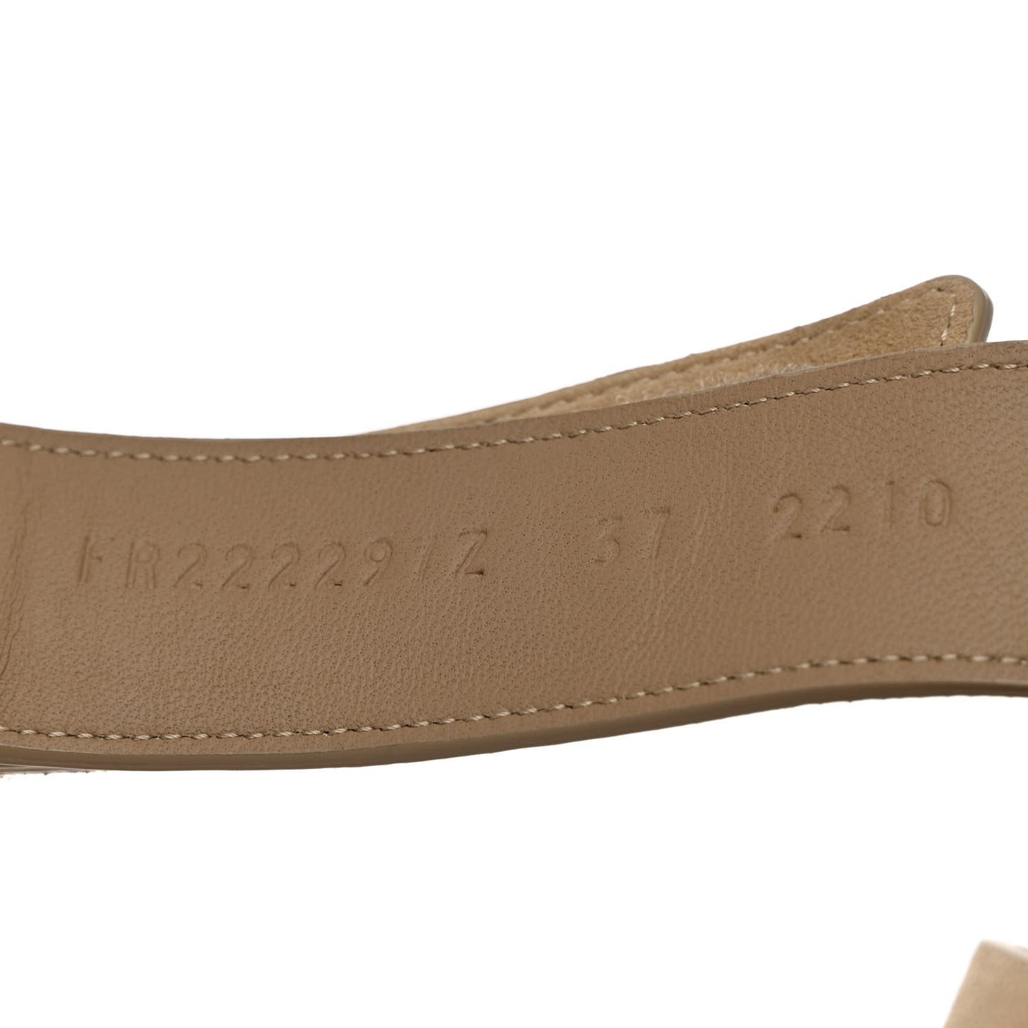 Suede Goatskin Womens Chypre Sandals 37 Beige Argile