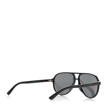 Gucci Acetate Web Aviator Sunglasses GG0423SA Black 4 of 7
