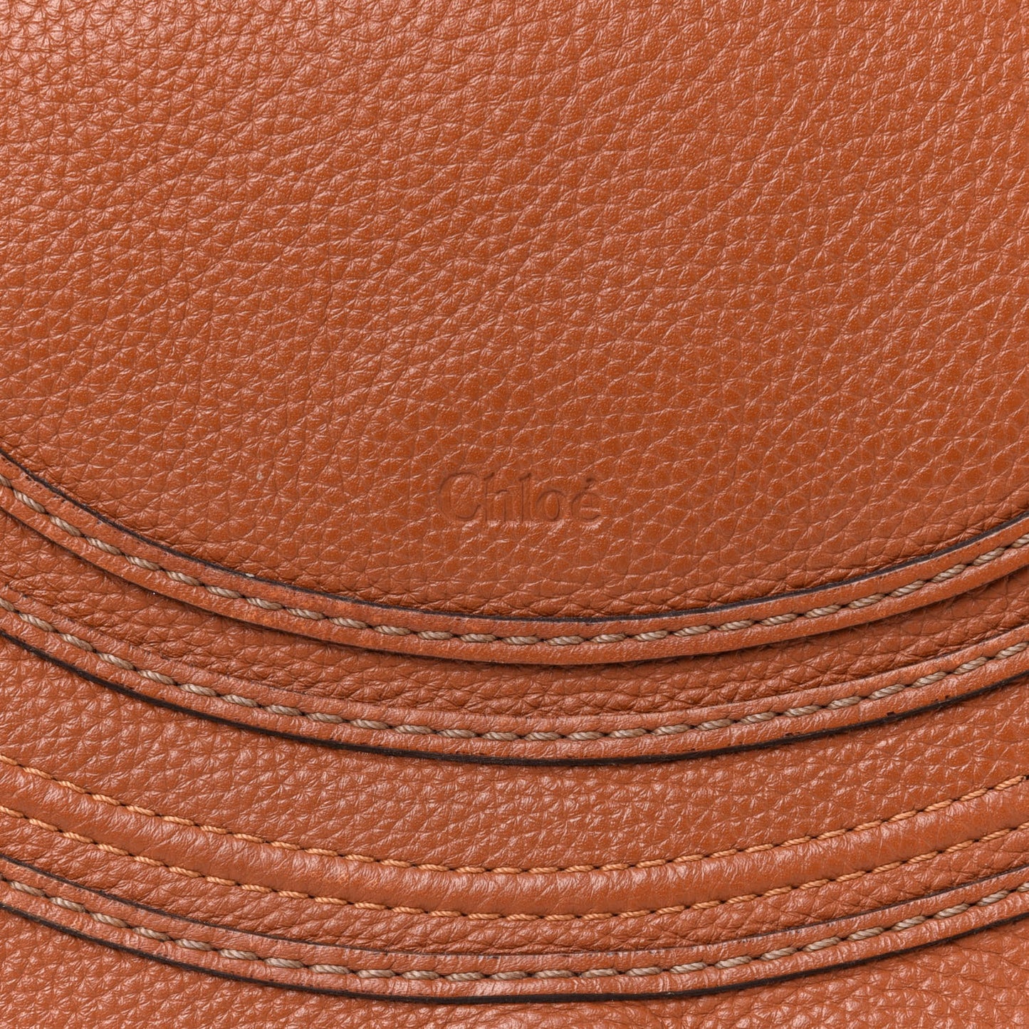 Calfskin Mini Marcie Round Crossbody Bag Tan