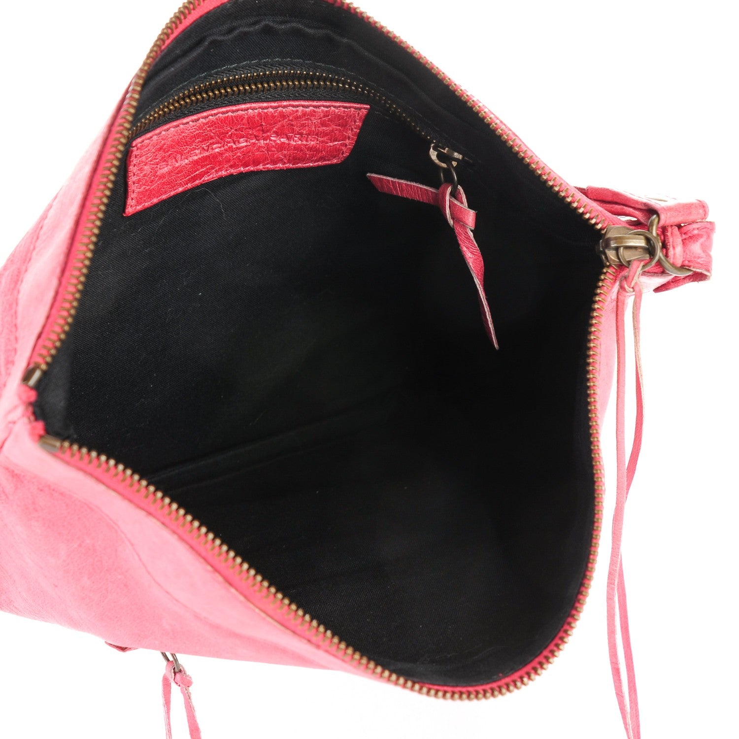 Balenciaga Chevre Classic Hardware Flat Handle Clutch Rose 5 of 7
