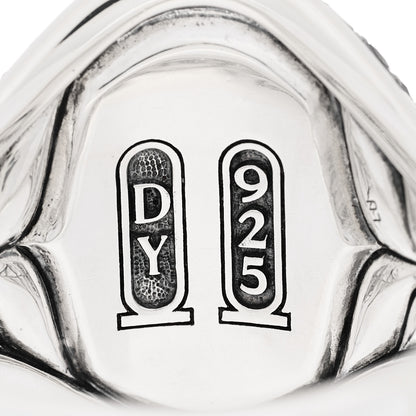 David Yurman Sterling Silver Black Diamond Black Onyx Cairo Signet Ring 70 13 5 of 6