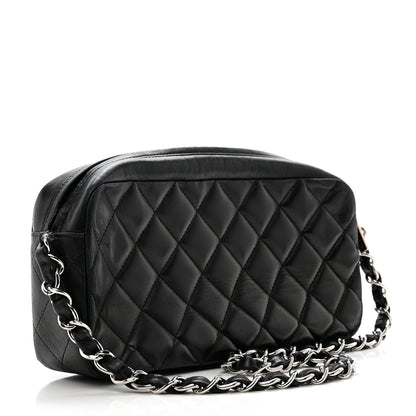 Chanel Lambskin Quilted Small Timeless Camera Case Black 2 of 9