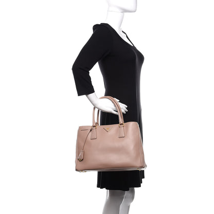 Prada Saffiano Lux Medium Tote Cammeo 3 of 11
