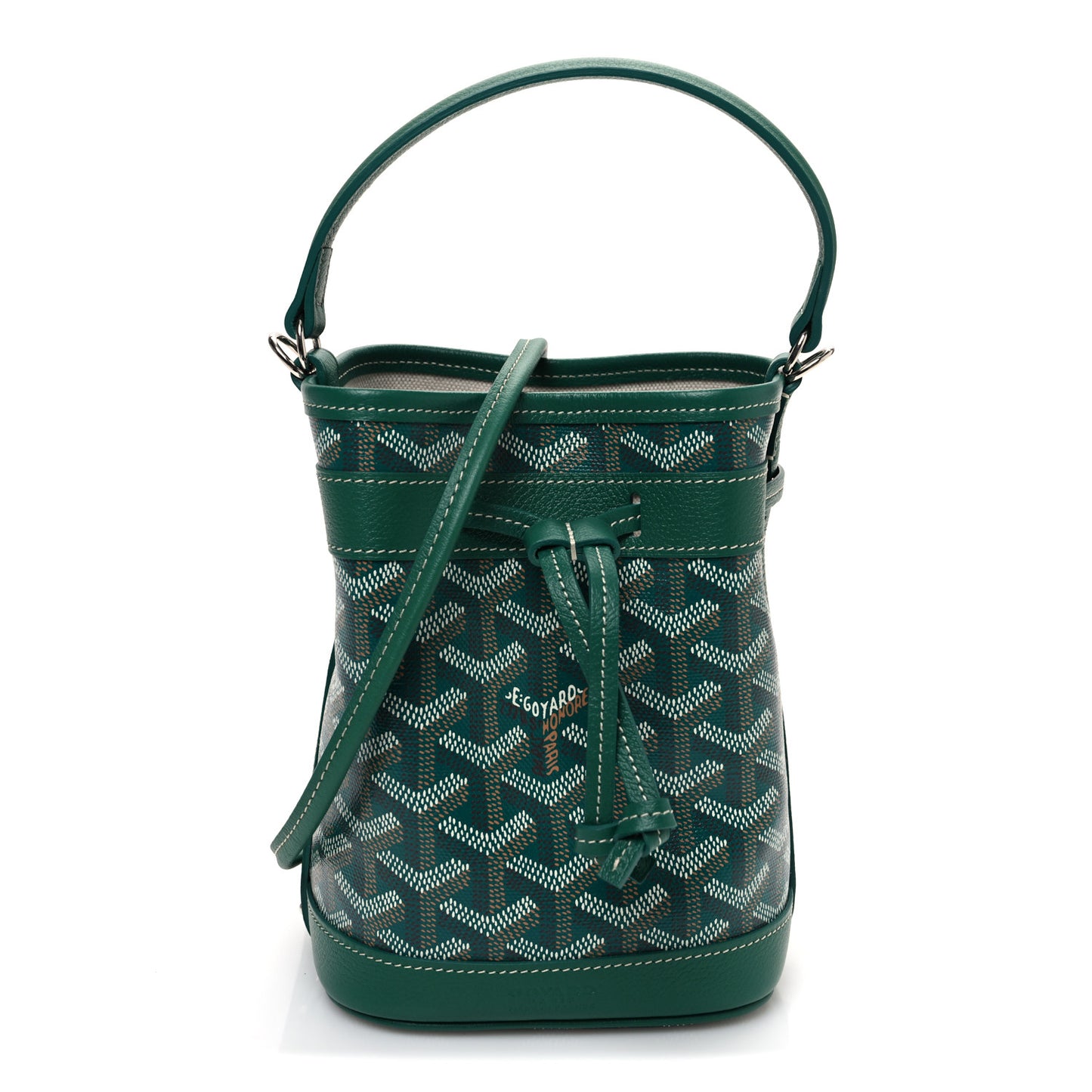 Goyardine Petit Flot Mini Bucket Bag Green
