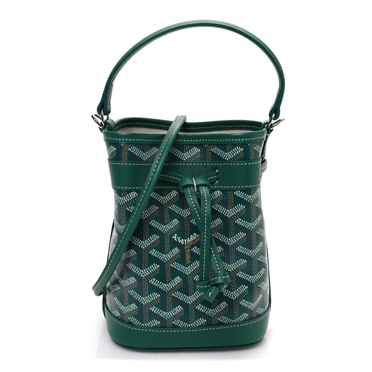 Goyard Goyardine Petit Flot Mini Bucket Bag Green 1 of 10