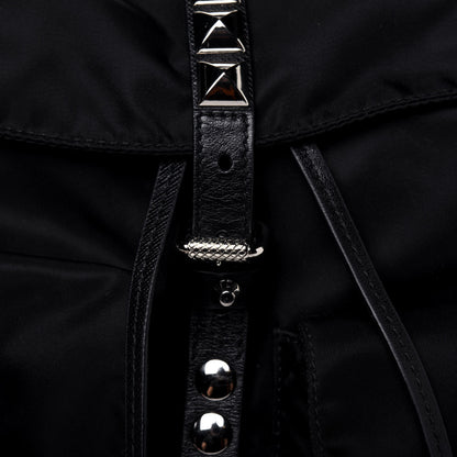 Prada Nylon New Vela Studded Backpack Black 15 of 18