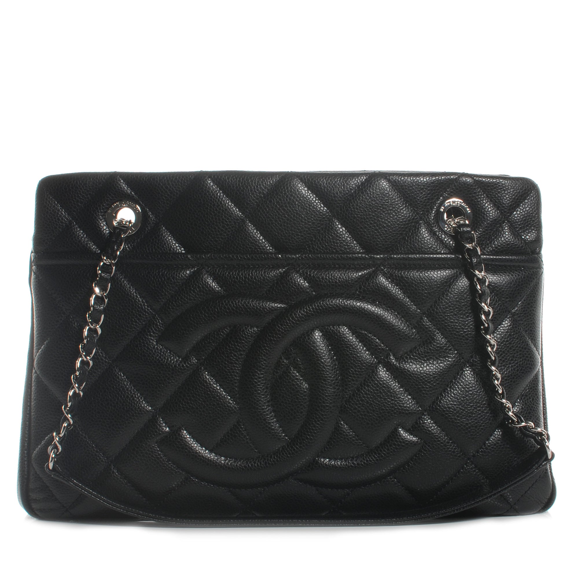 Chanel Caviar CC Timeless Tote Black 1 of 8